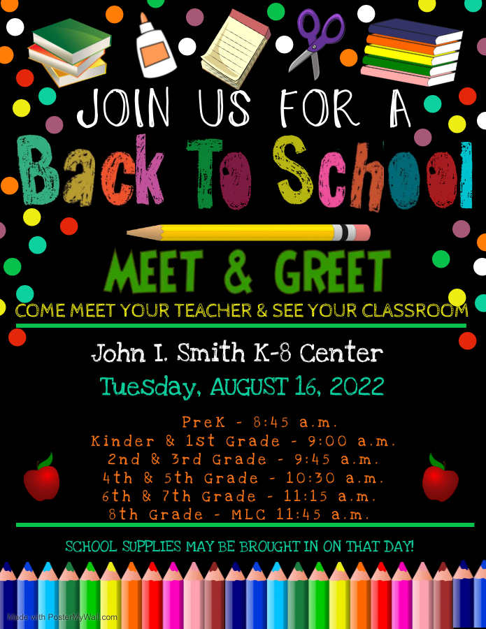 Meet & Greet (See Schedule)
